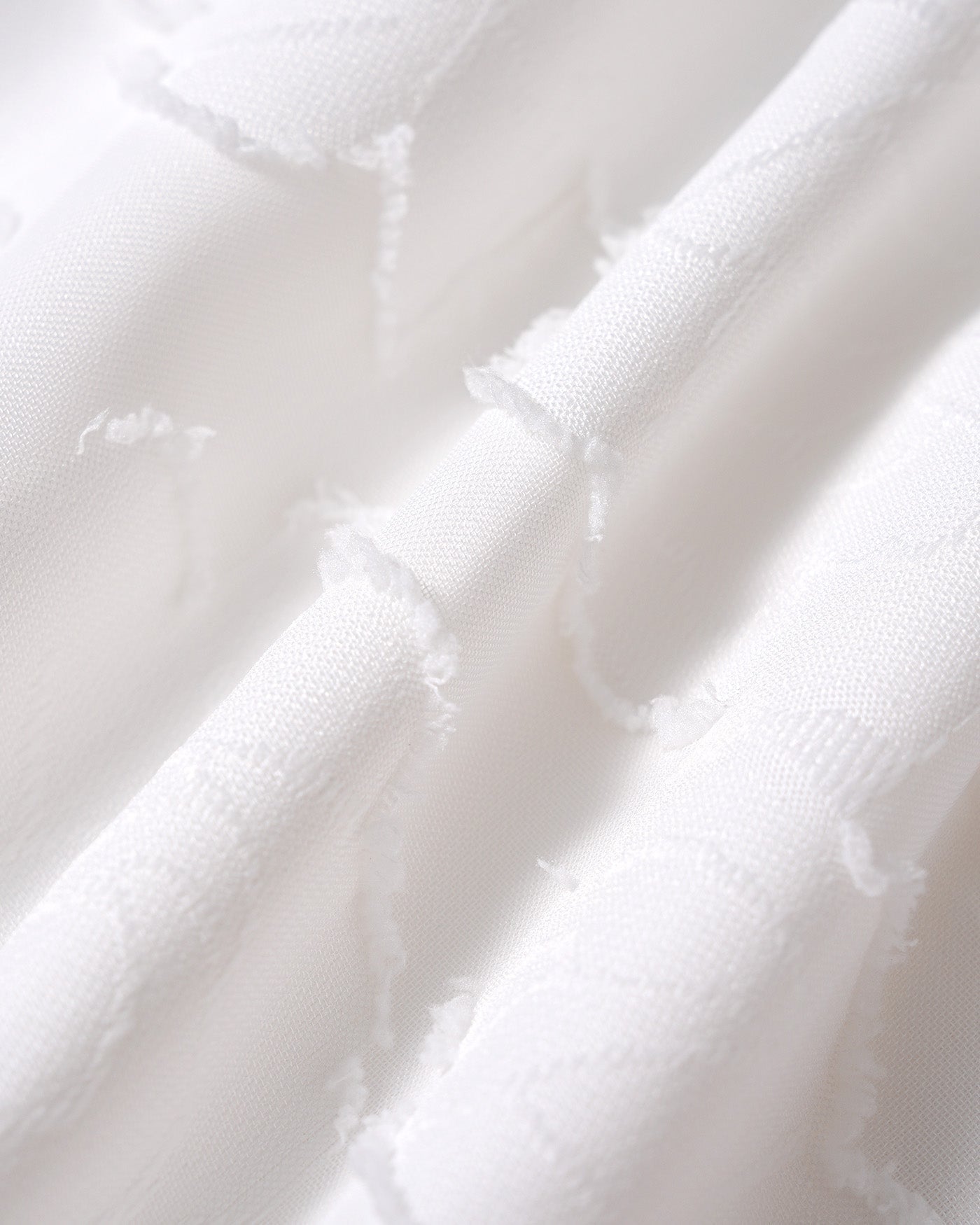 Trevory - White X Cross Jacquard Slip Maxi Dress